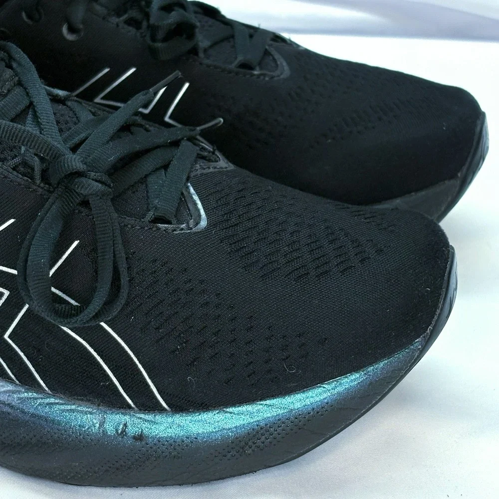 Asics‎ Gel Nimbus 25 Running Shoes Womens 10.5 Black Athletic Sneakers 1012B435